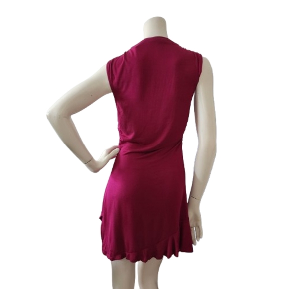 Free People Beach Farrah Mini Dress Womens S Magenta Cover-up NEW - Picture 4 of 11